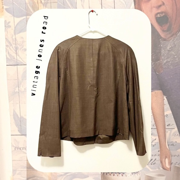 Jones NY Collection tan stretch blazer suit jacket - Picture 4 of 16